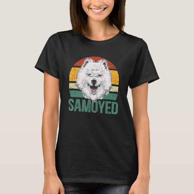 Camiseta Cachorro Samoyeed Proprietário do Cachorro Samoyed (Frente)