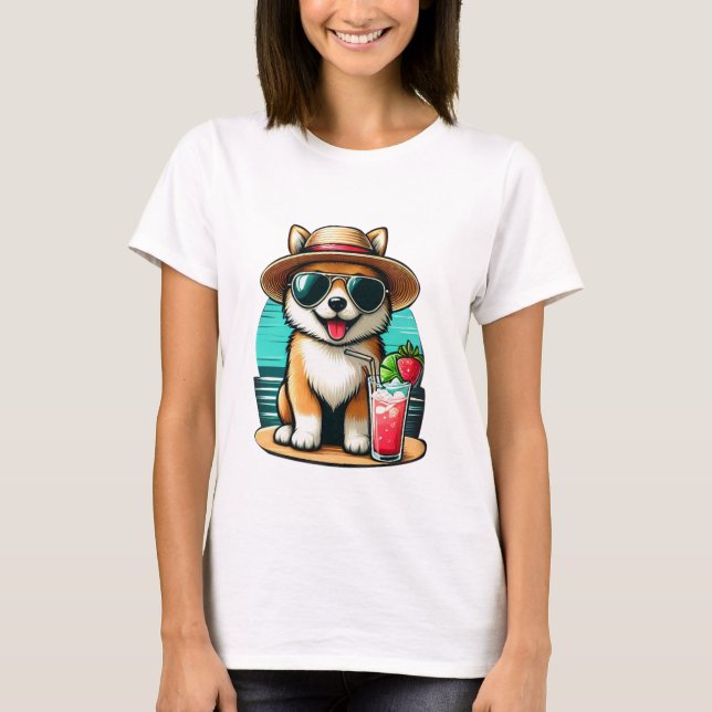 Camiseta Cachorro Sarcástico e Engraçado (Frente)