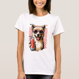 Camiseta Cachorro Sarcástico e Engraçado