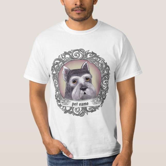 Camiseta Cachorro Schnauzer (Frente)