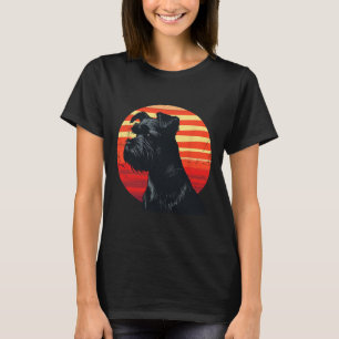Camiseta Cachorro Schnauzer De Miniatura Retro Amadurece A