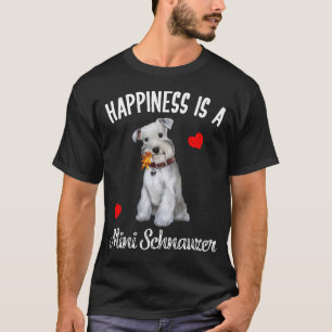 Camiseta Cachorro Schnauzer Mini Fofo Folhas de Outono Cora