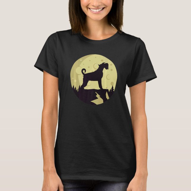 Camiseta Cachorro Schnauzer Miniatura Retro  2 (Frente)