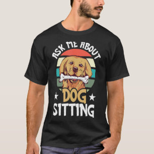 Camiseta Cachorro Sentado Caminhante Pet Sitter 1