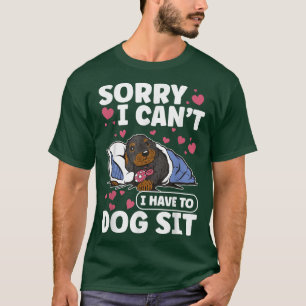 Camiseta Cachorro Sentado Pet Sitter Pet Sitters Cópia T-Sh