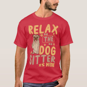 Camiseta Cachorro Sentado Pet Sitter Pet Sitters Cópia T-Sh