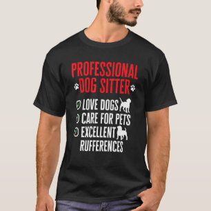 Camiseta Cachorro Sentado Pet Sitter Professional Dog