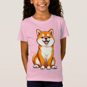Camiseta Cachorro Shiba Inu alegre
