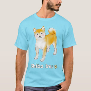 Camiseta Cachorro Shiba Inu com Blushes
