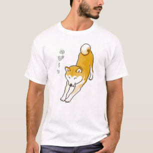Camiseta Cachorro Shiba Inu com estresse