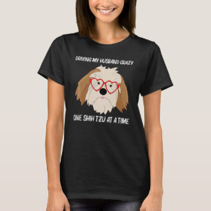 Camiseta Cachorro Shih Tzu Fofo para Mulheres Mãe Raça Cach