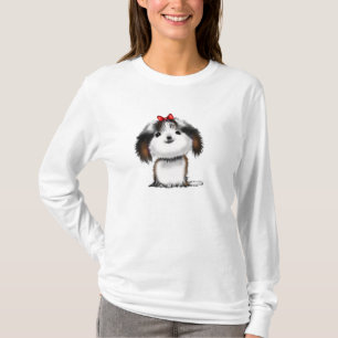 Camiseta Cachorro Shih Tzu Ilustrado Fofo