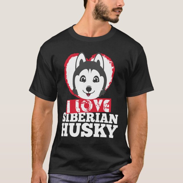 Camiseta Cachorro Siberian Husky (Frente)