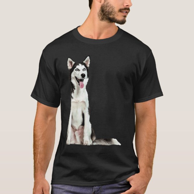 Camiseta Cachorro Siberiano Fofo (Frente)