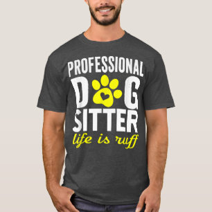 Camiseta Cachorro Sitter Walker Engraçado Cachorro Mãe Piad