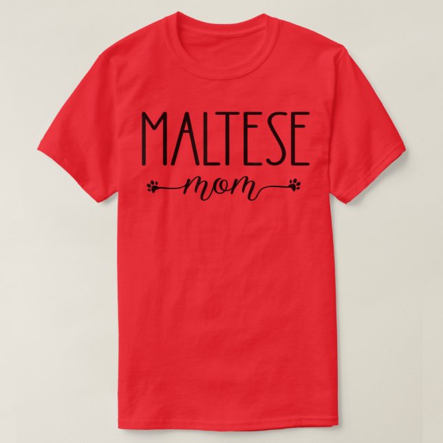 Camiseta Cachorro sobre a mãe maltesa (Frente do Design)