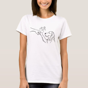 Camiseta Cachorro & Soco de Punho Humano, Amante de Cachorr