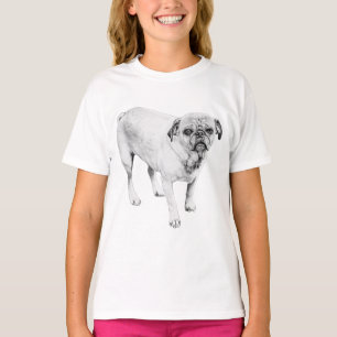 Camiseta Cachorro Sombreado Clássico para um Estilo Descont