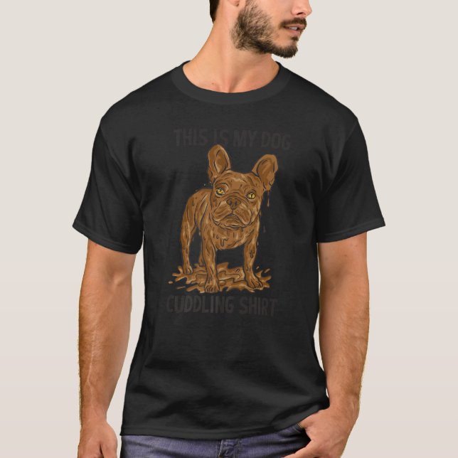 Camiseta Cachorro Sujo Lama Francês Bulldog (Frente)