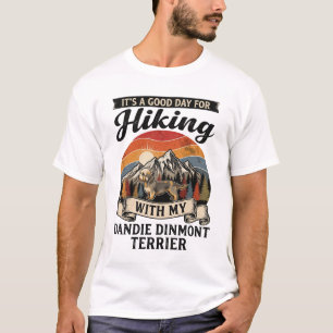 Camiseta Cachorro Terrier Dandie Dinmont Hiking Montanha Re