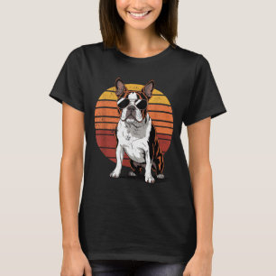 Camiseta Cachorro Terrier de Boston orgulhoso legal homens
