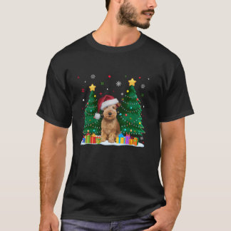 Camiseta Cachorro Terrier Molhado Roda Molhado Lover Santa 