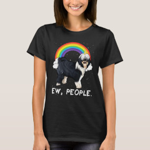 Camiseta Cachorro Tibetano Arco-íris Ew Pessoas Unicórnio C