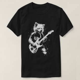 Camiseta Cachorro Tocando Violão 90 Grunge Punk Rock & Roll