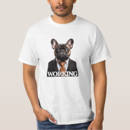 Camiseta Cachorro trabalhador bulldog francês frenchie chef