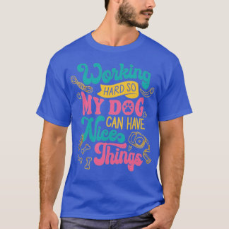 Camiseta Cachorro Trabalhando Duro