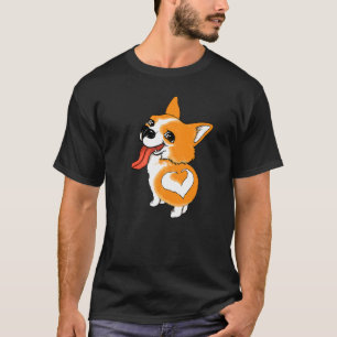 Camiseta Cachorro Traseiro Corgi Raça de Cão Corgi
