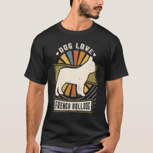 Camiseta Cachorro-Tronco Clássico do Bulldog Francês