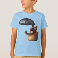 Cachorro Universo 3D Adorável Com Guarda-chuvas