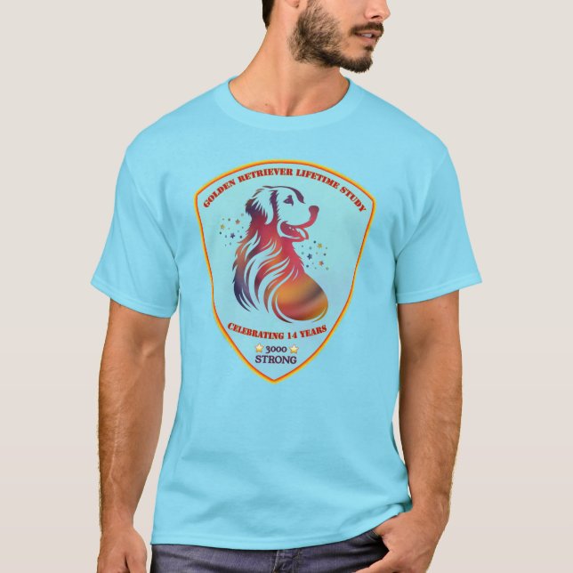 Camiseta Cachorro Vermelho Azul (Frente)