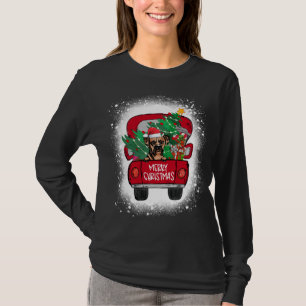 Camiseta Cachorro Vermelho Cachorro Bonito Caminhão Feliz N