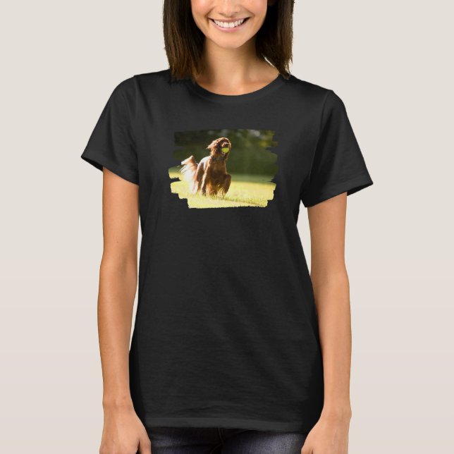 Camiseta Cachorro Vermelho Irlandês (Frente)