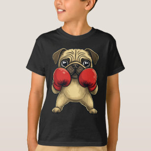 Camiseta Cachorro Vestido Como Um Boxer Engraçado