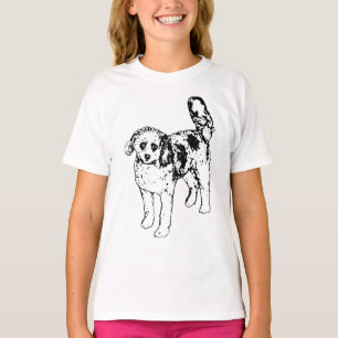 Camiseta Cachorro Vetor Festivo Sorri para a Alegria das Fe
