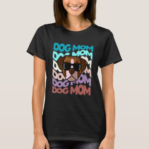 Camiseta Cachorro Vintage Retro Cachorro Mãe Legal Óculos d