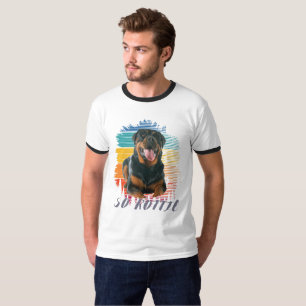 Camiseta Cachorro Vintage Rottie Rottweiler Cachorro Animal