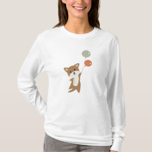 Camiseta Cachorro Voa Com Balões Animais Engraçados
