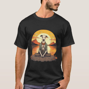 Camiseta Cachorro Whippet Meditação Yoga Homens Mulheres Cr