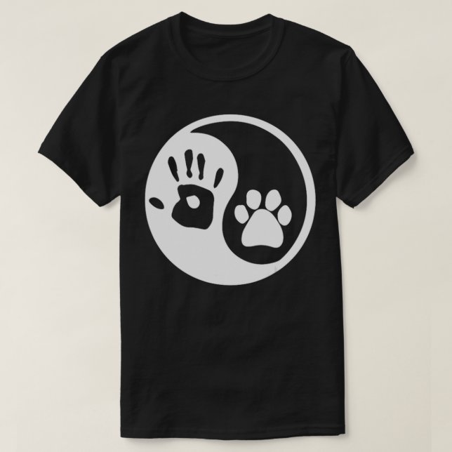 Camiseta Cachorro Yin Yang (Frente do Design)