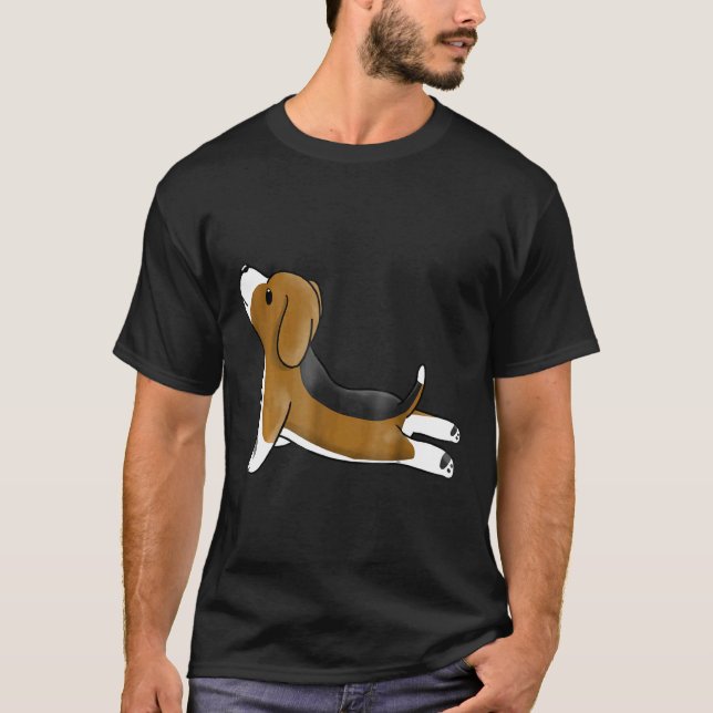 Camiseta Cachorro Yoga Beagle (Frente)