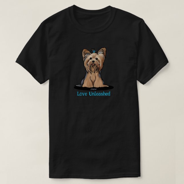 Camiseta Cachorro Yorkie Terrier Fofo (Frente do Design)