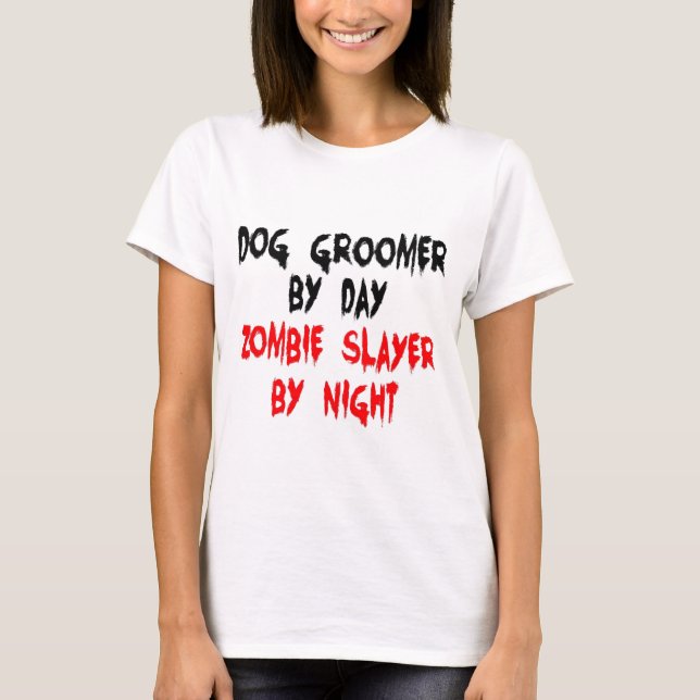 Camiseta Cachorro Zombie Slayer (Frente)