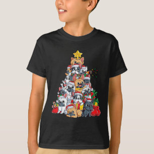 Camiseta Cachorros Bonitos Adormecem Feliz Natal Engraçado 