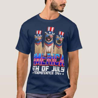Camiseta Cachorros bonitos, Dia da Independência da América