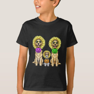 Camiseta Cachorros Bonitos Halloween Figurino de Girassol P
