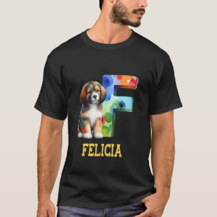 Camiseta Cachorros Cachorros - Letra Felicia, Nome Cachorro